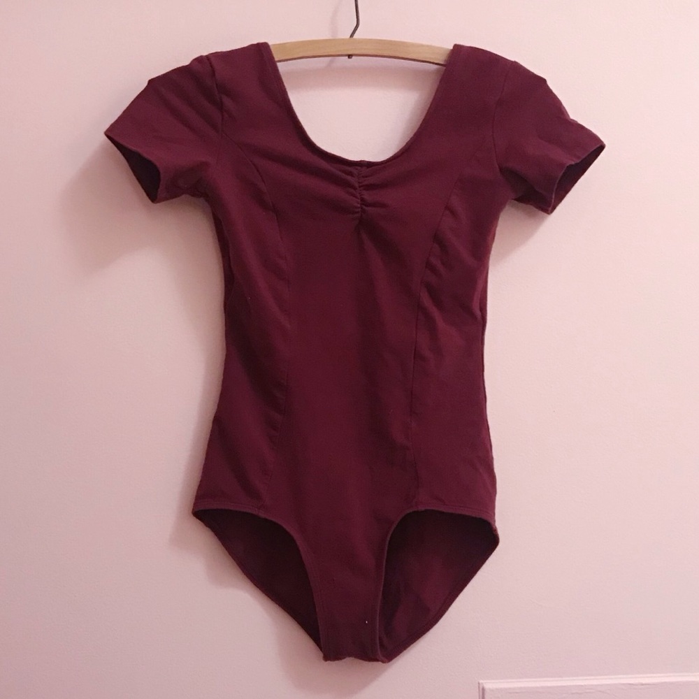 Theatricals maroon size small ballet dance leotard